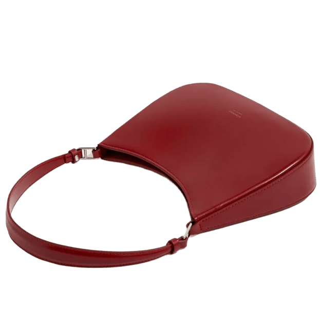 Сумка багет Carnival Keep из натуральной кожи, Carnival Keep, фактура гладкая, красный — фото 1