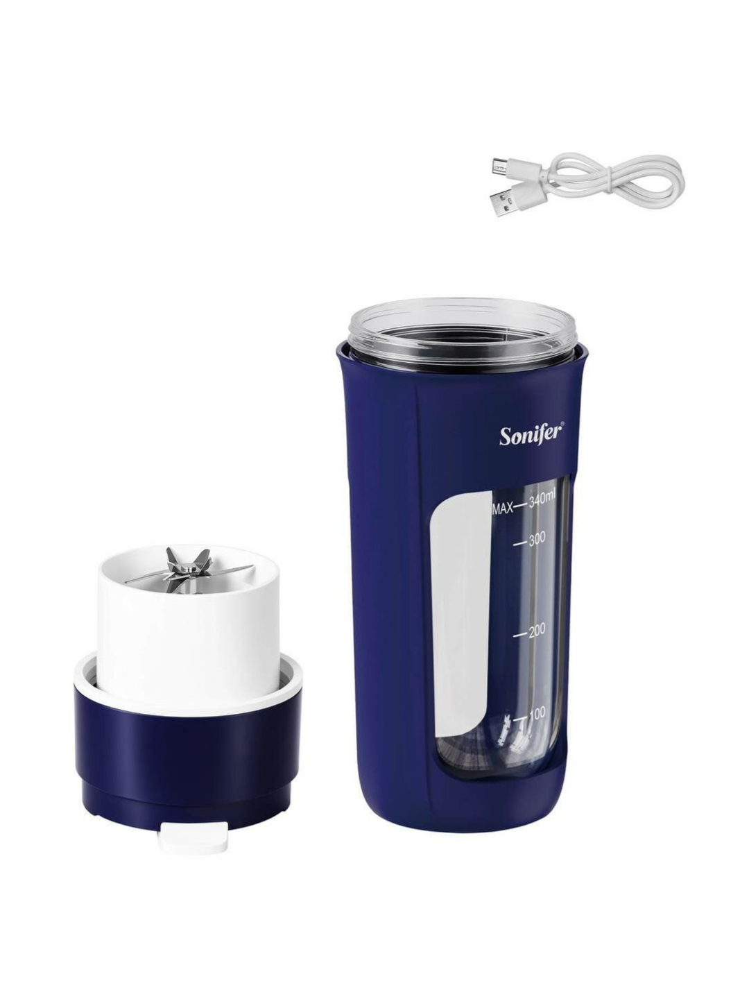 Portable blender Sonifer SF-8175/SF-8173/SF-8176B mini, USB — Портативный блендер