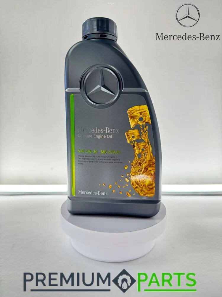 Масло моторное Mercedes-Benz "MB 229.51" 5W-30, синтетическое, для легковых автомобилей, 1л — фото 1