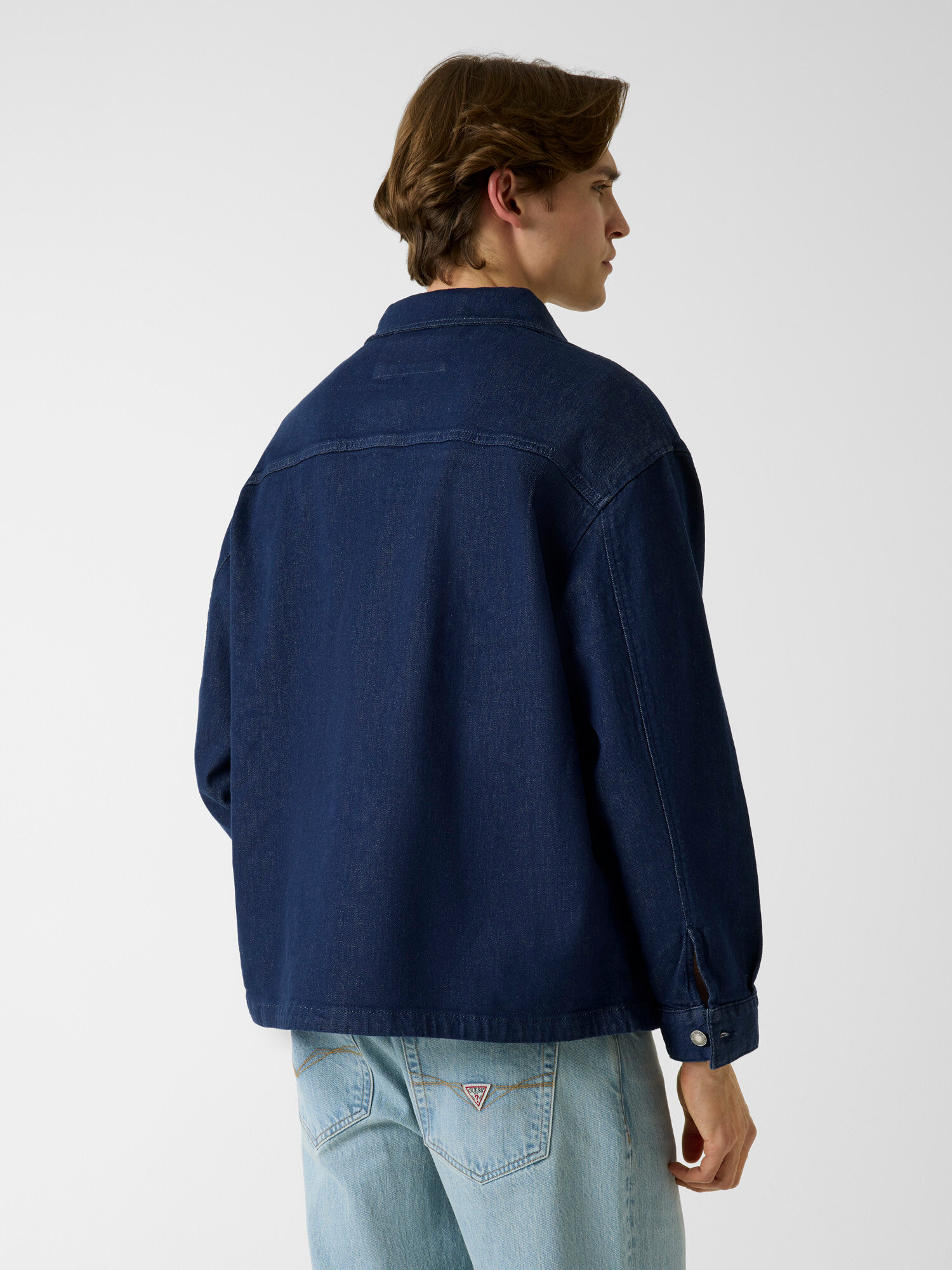 Куртка GUESS, размер L, синий — фото 1