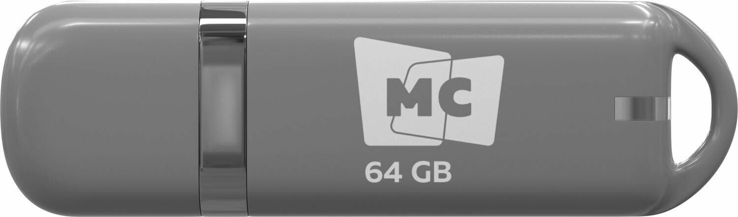 Флешка USB флеш карта USB 64GB 2.0 МФБ64 Grey