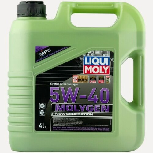 Изображение товара Моторное масло Liqui Moly Molygen New Generation 5W-40 НС-синтетическое 4 л