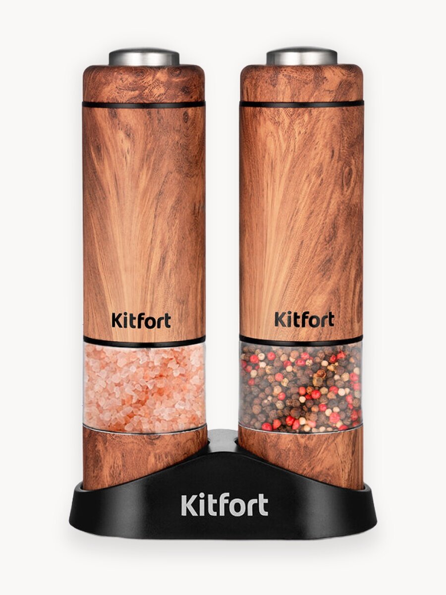 Набор автоматических мельниц для соли и перца Kitfort КТ-6384