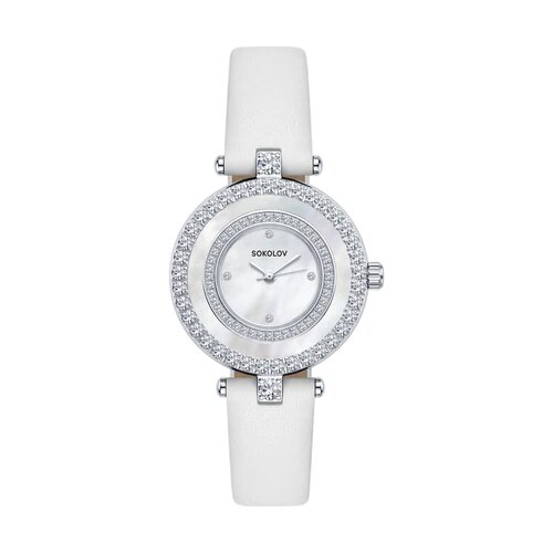 фото Наручные часы diamant online, нерж. сталь, фианит, прозрачный