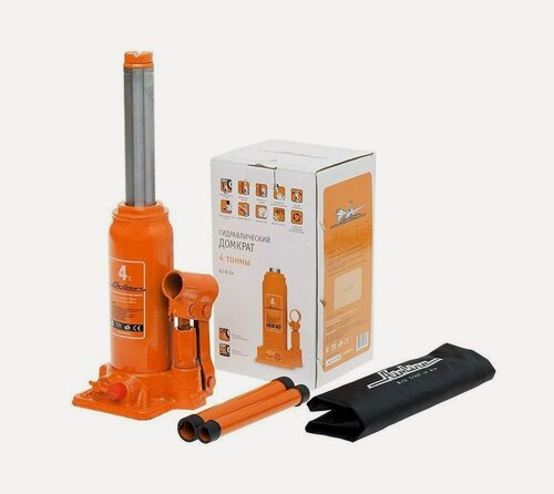 Изображение товара Airline домкрат бутылочный 4т в сумке (MIN - 195 мм, MAX - 380 мм) AJ-B-04