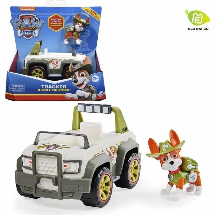 Paw Patrol Автомобиль Следопыта "Круизер по джунглям" с коллекционной фигуркой