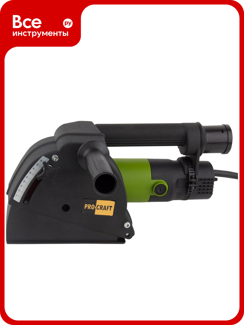 Штроборез электрический Procraft 1700 Вт 7000 об/ мин диск 150 мм 9-45 мм PM1700