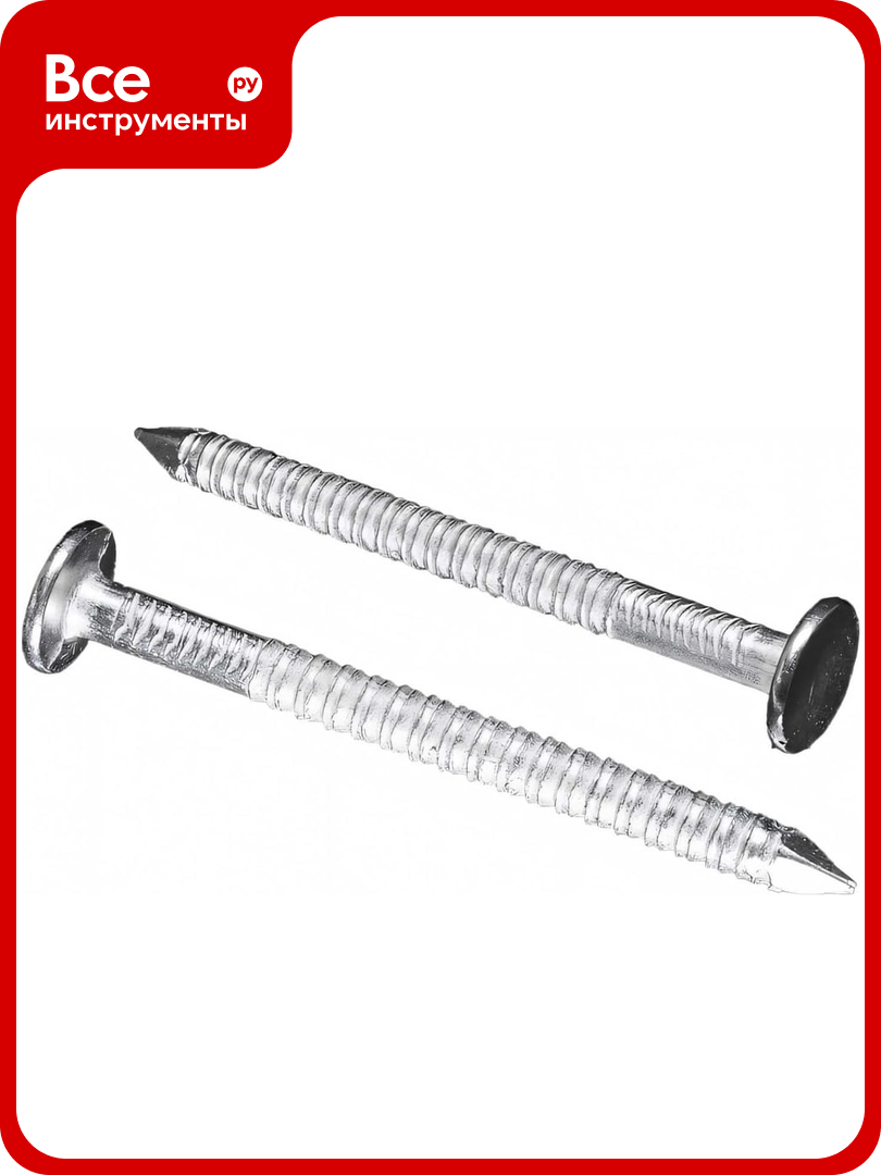 Ершеные гвозди с плоской головкой BOWT цинк 42x100 200 шт. C03841