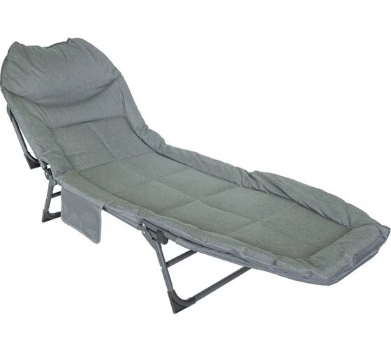 Складной шезлонг Forsage 32x64x200см темно-серый F-FG-HY-8008BL(52531)