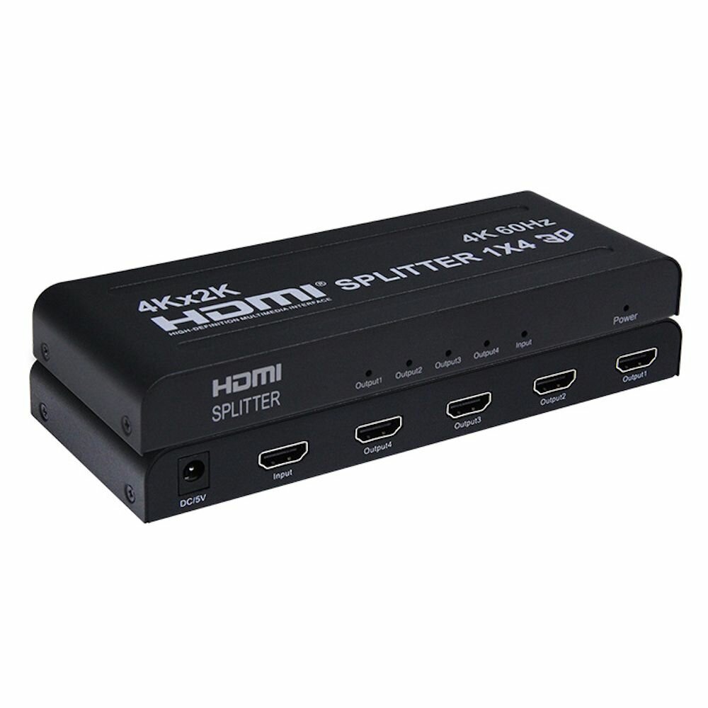 HDMI-разветвитель 4K/60Hz, HDR 1 вход/4 выхода, HDMI 2.0b (ORIENT HSP0104HV2-2.0)