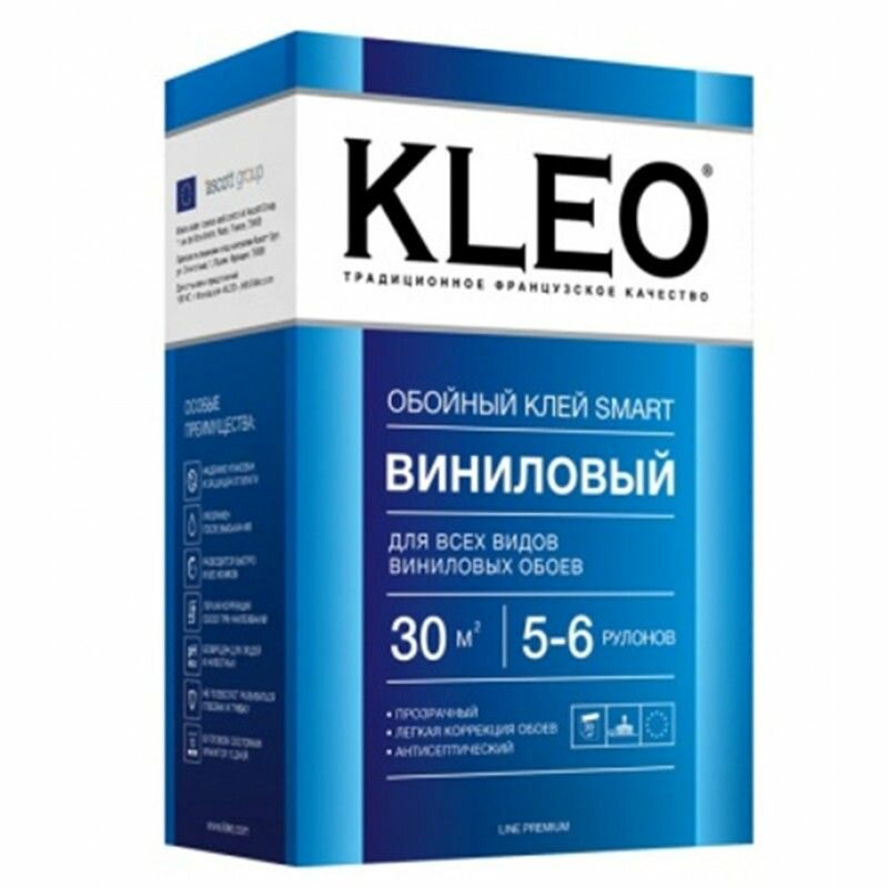 Клей для виниловых обоев 150 г. KLEO SMART 5-6 рулонов. 30 м2.