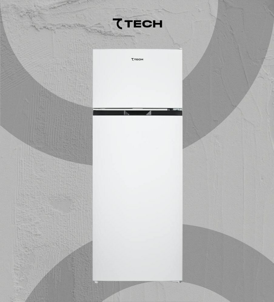 Холодильник 7TECH 7REF4S211WS1, двухкамерный, 168 л, инверторный, A+, No Frost