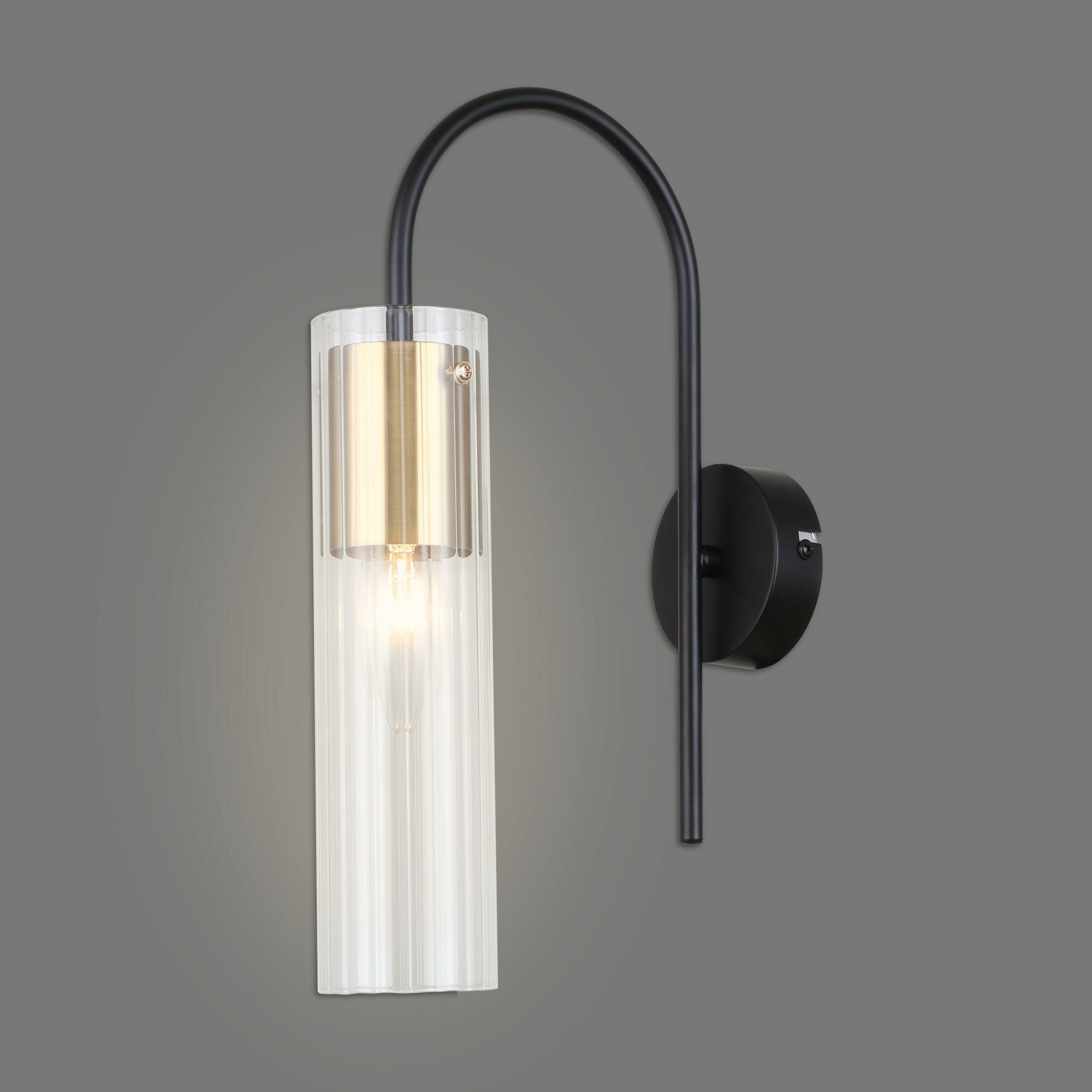 Светильник бра настенный Escada Fluid 2112/1A цвет черный