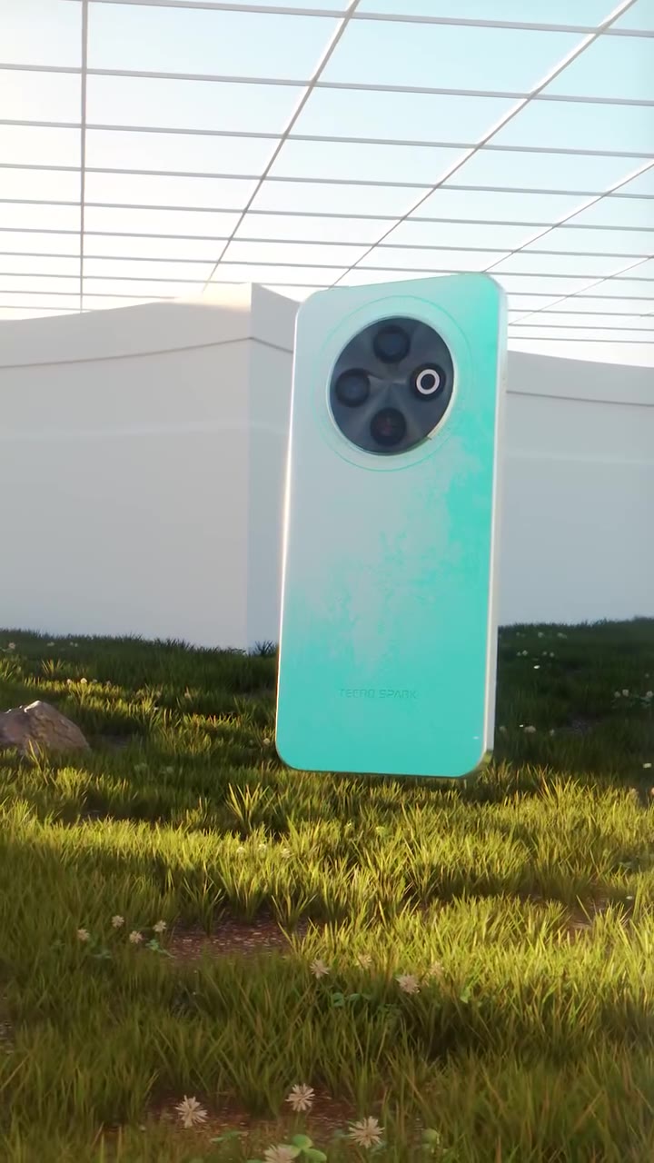 Смартфон от бренда TECNO SPARK 30C Magic Skin Green 128+4(зеленый) — фото 1