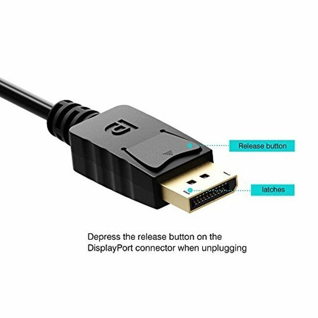 Видеоадаптер-кабель 1.8 м DisplayPort M -> VGA 15M (ORIENT C708) — фото 1