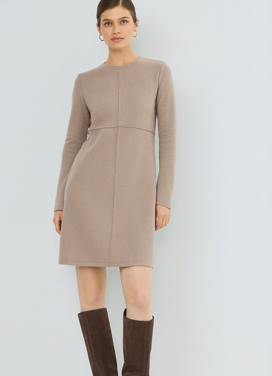 Платье O'STIN, размер L, коричневый