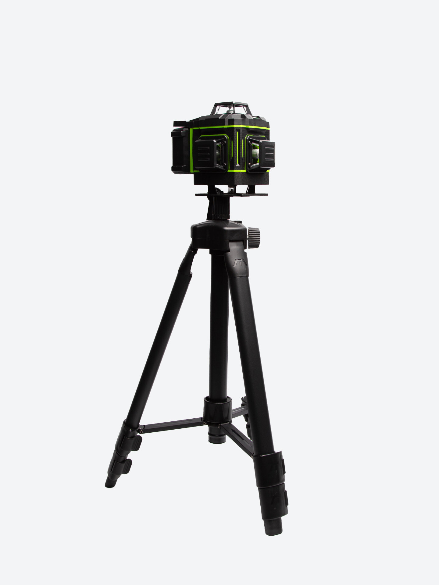 Лазерный нивелир 4D Laser Level, 4D, зеленый луч, автонивелирование, штатив и чемодан в комплекте