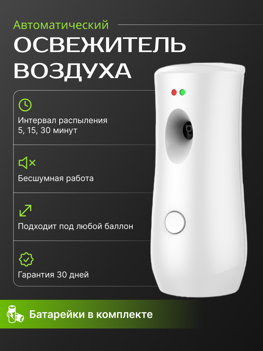 Автоматический освежитель воздуха белый / Автоматический диффузор / Ароматический диффузор