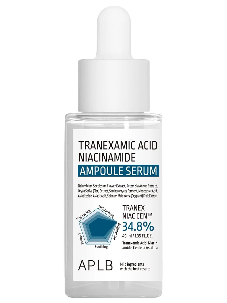 Cыворотка с транексамовой кислотой и ниацинамидом от пигментации APLB Tranexamic Acid Niacinamide Ampoule Serum 40 мл
