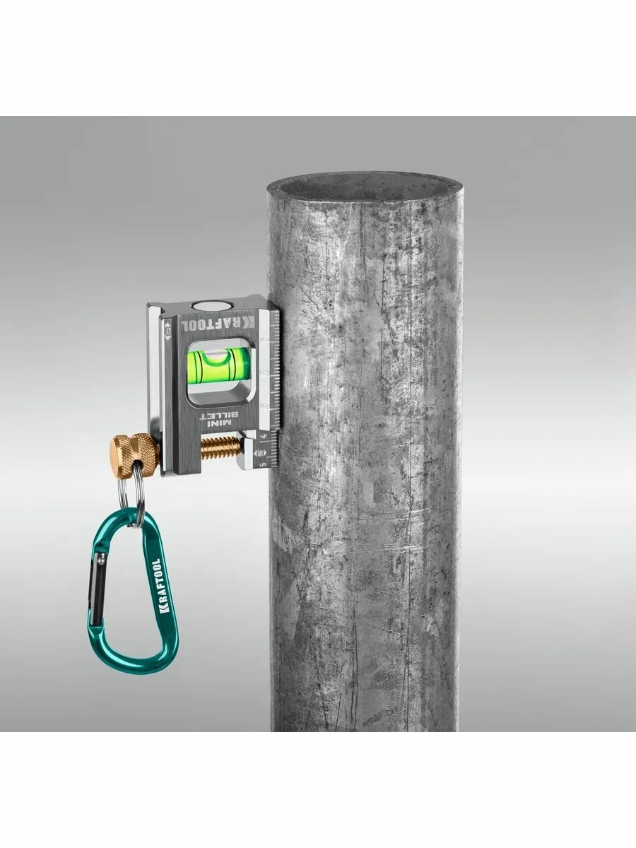 KRAFTOOL MINI BILLET 50 мм, брусковый магнитный уровень — фото 1