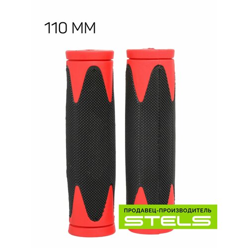 Грипсы руля велосипеда (ручки дя велосипеда) 110мм XH-G37B черно-красные NEW