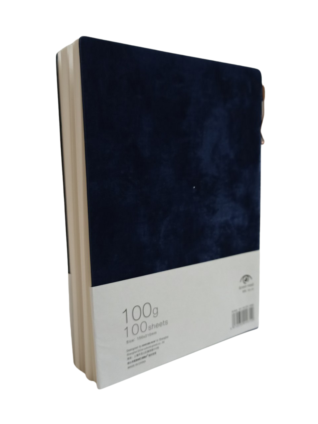 Темно-синий Блокнот Notebook А5, мягкая тканевая обложка, 100 страниц. Let us be parts of your everyday life — фото 1