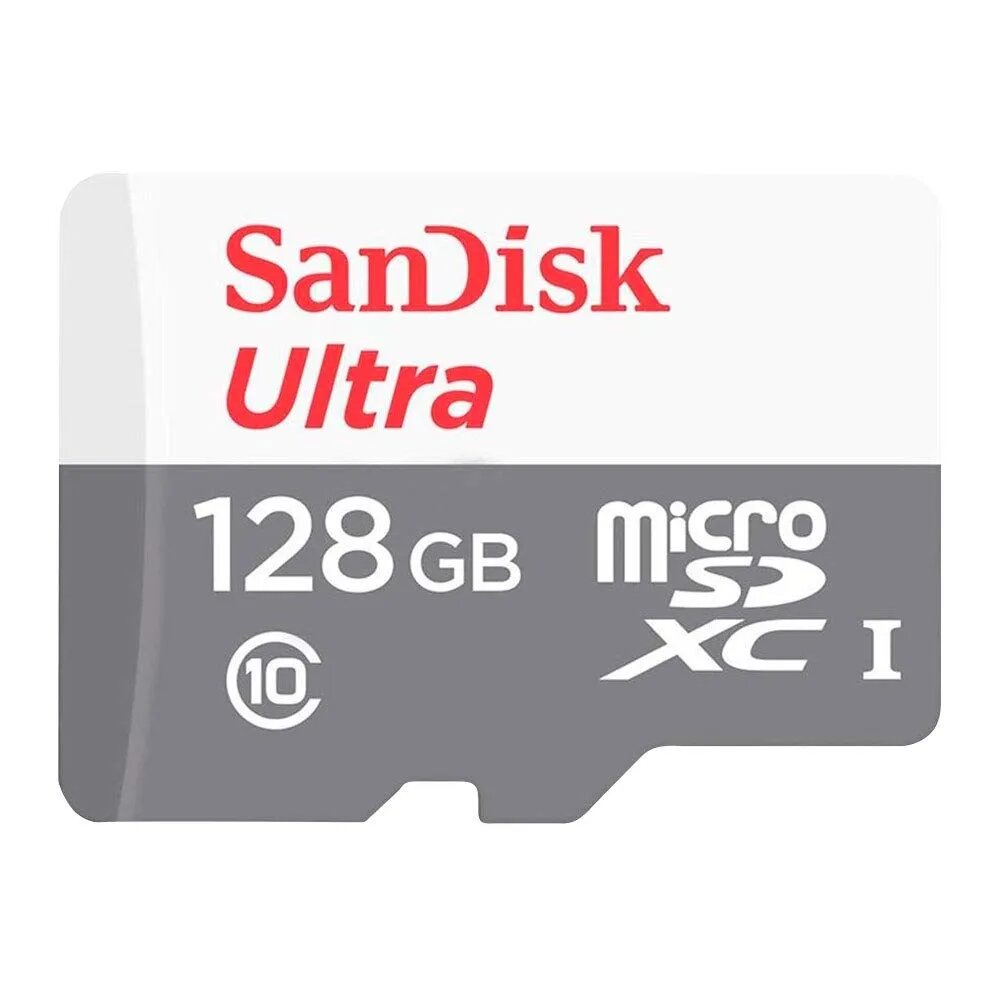 Флэш-накопитель для телефона, Флэш-карта SanDisk Ultra MicroSD 128 ГБ, Скорость чтения до 100 МБ/с
