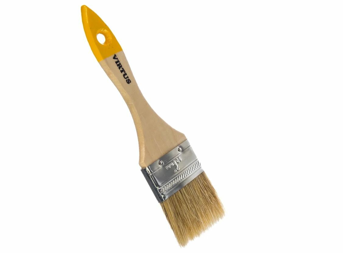 Набор малярных кистей "Slim", плоские, натуральный ворс, 12шт, 50мм