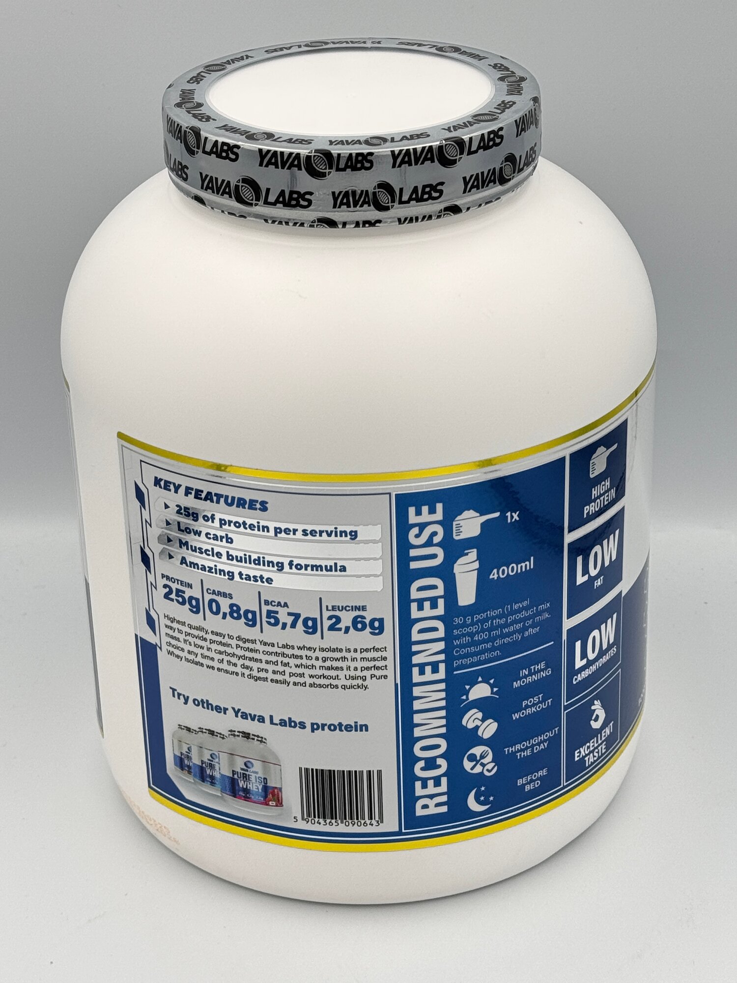 Yava Labs Isolate 2kg Banan протеин Изолаят банан вкус для мыщц — фото 1