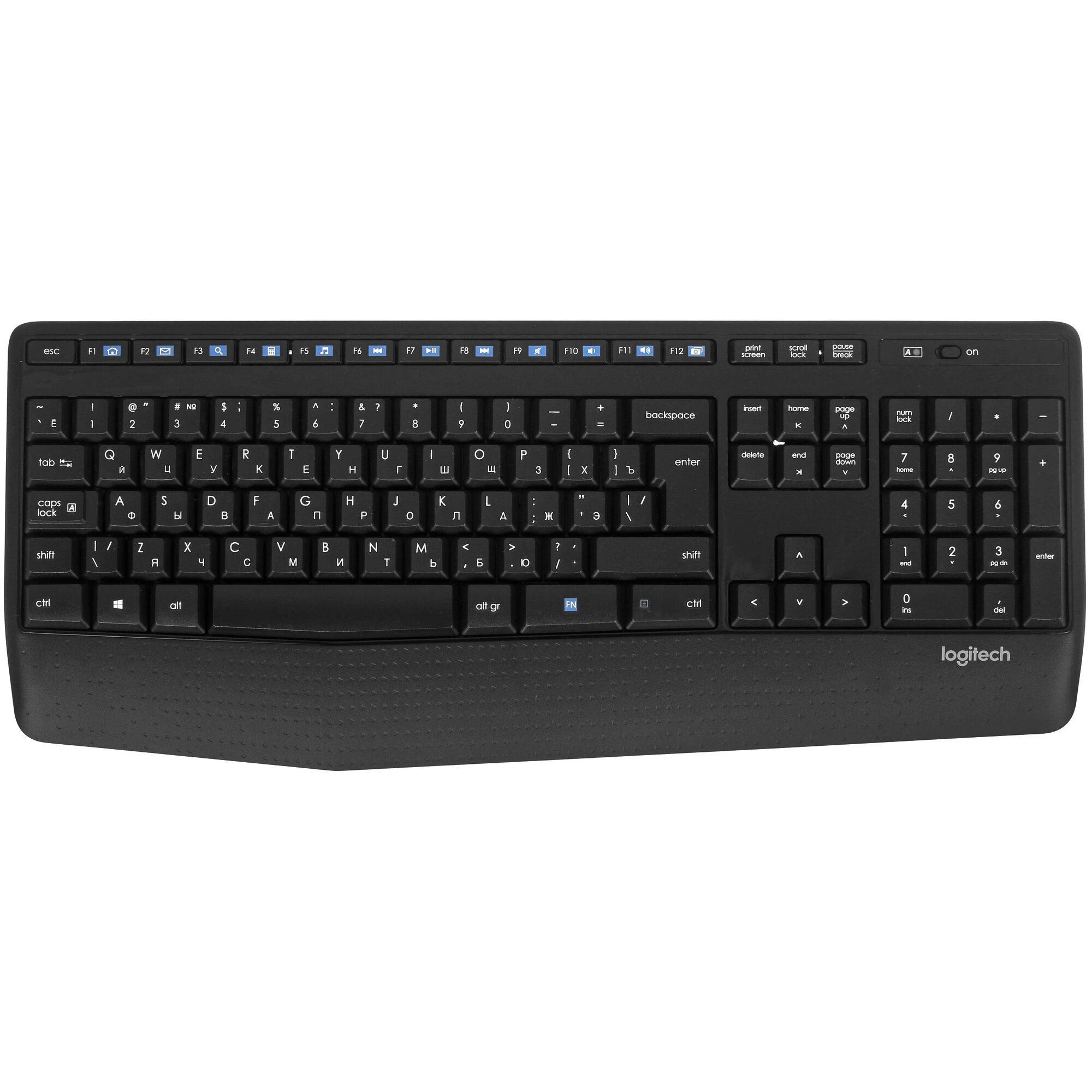 Комплект клавиатура + мышь Logitech Wireless Combo MK345 Black (русско-английская раскладка) — фото 1