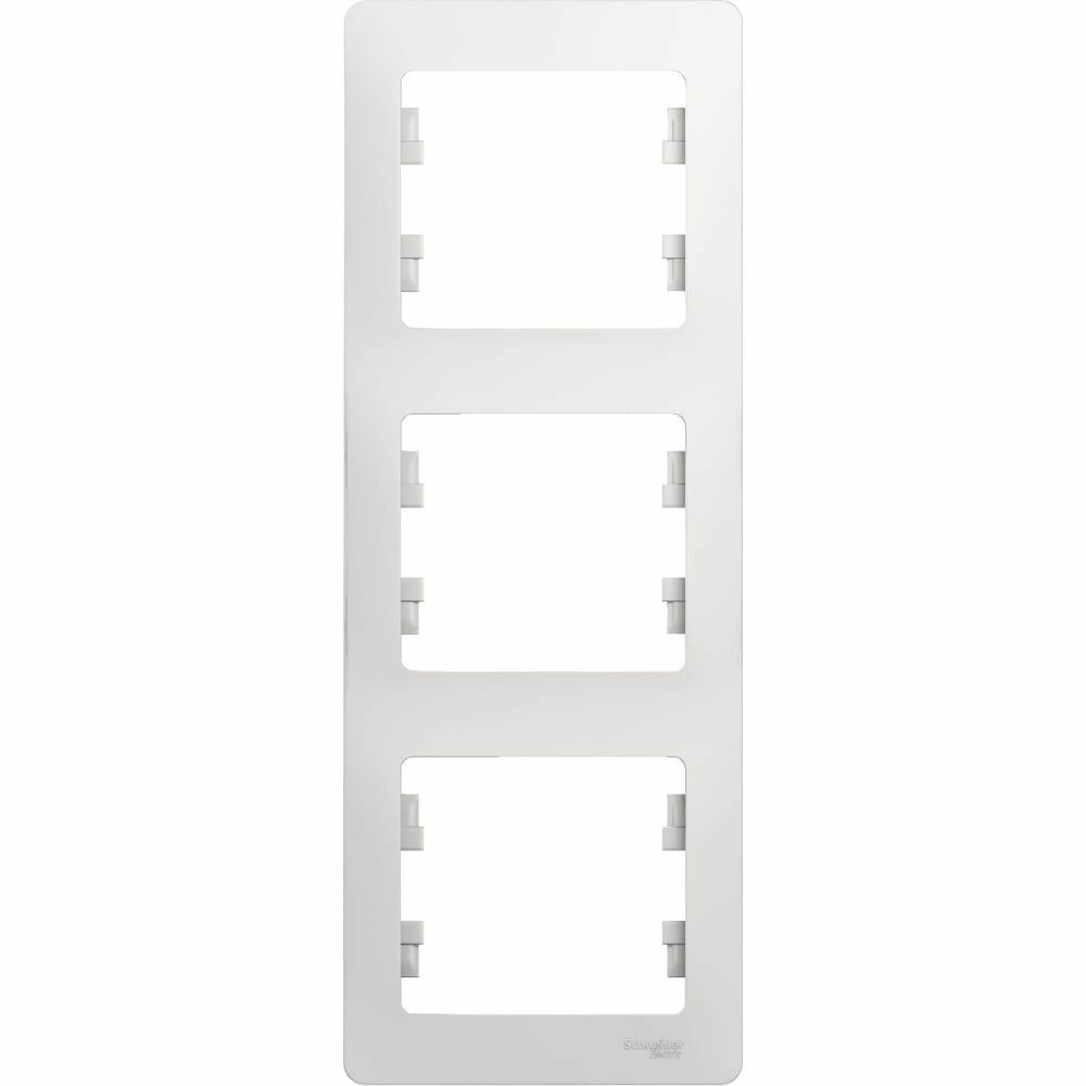 Рамка 3-м Glossa вертикал. бел. SE GSL000107