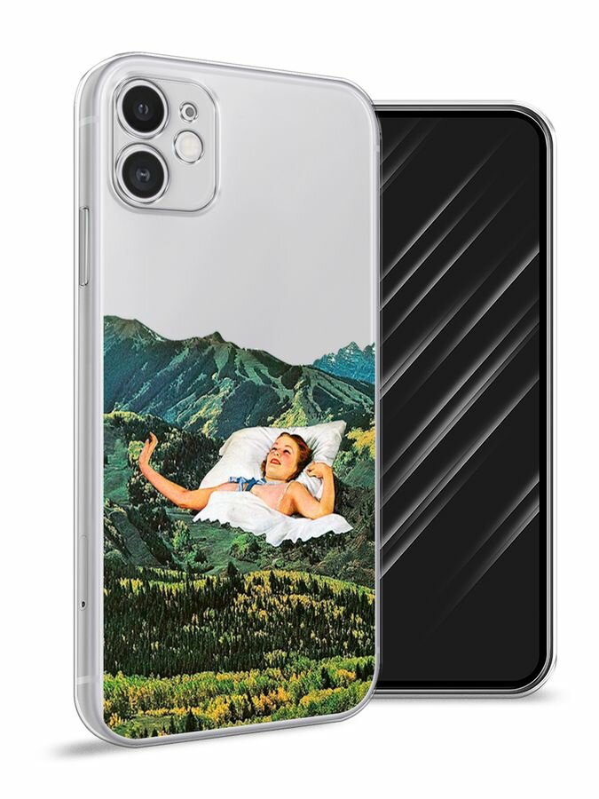 Чехол на Apple iPhone 11 / Айфон 11 с принтом Good morning, my darling, прозрачный