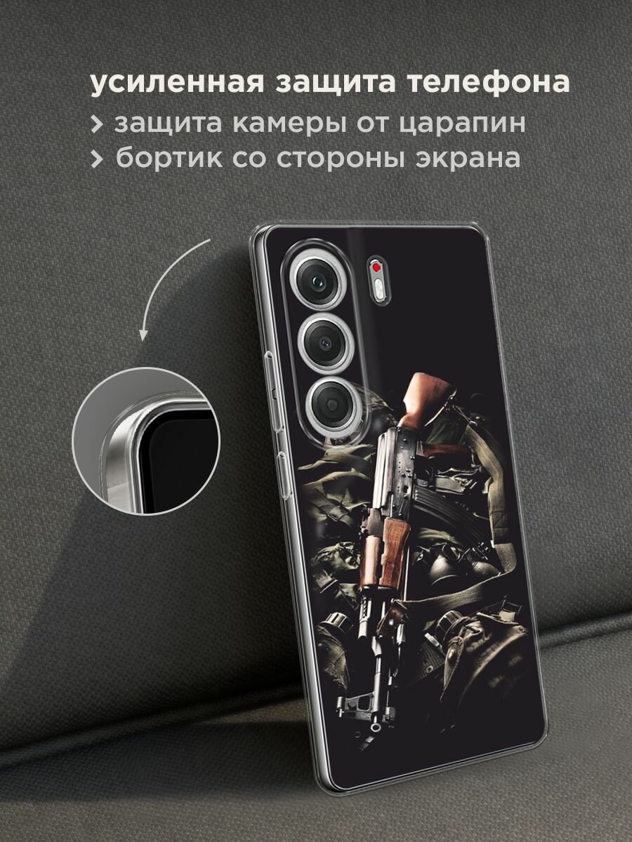 Чехол на Tecno Camon 40 / Текно Камон 40 с принтом "Автомат" — фото 1