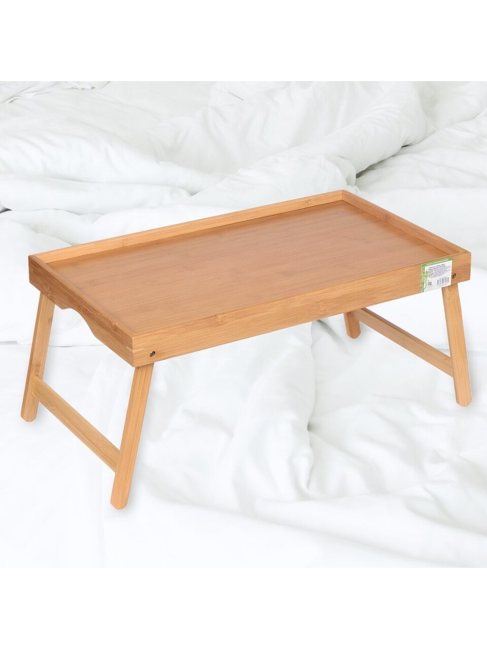 Столик для завтрака бамбук 50х30х4 см прямоугольный G11-M047-1