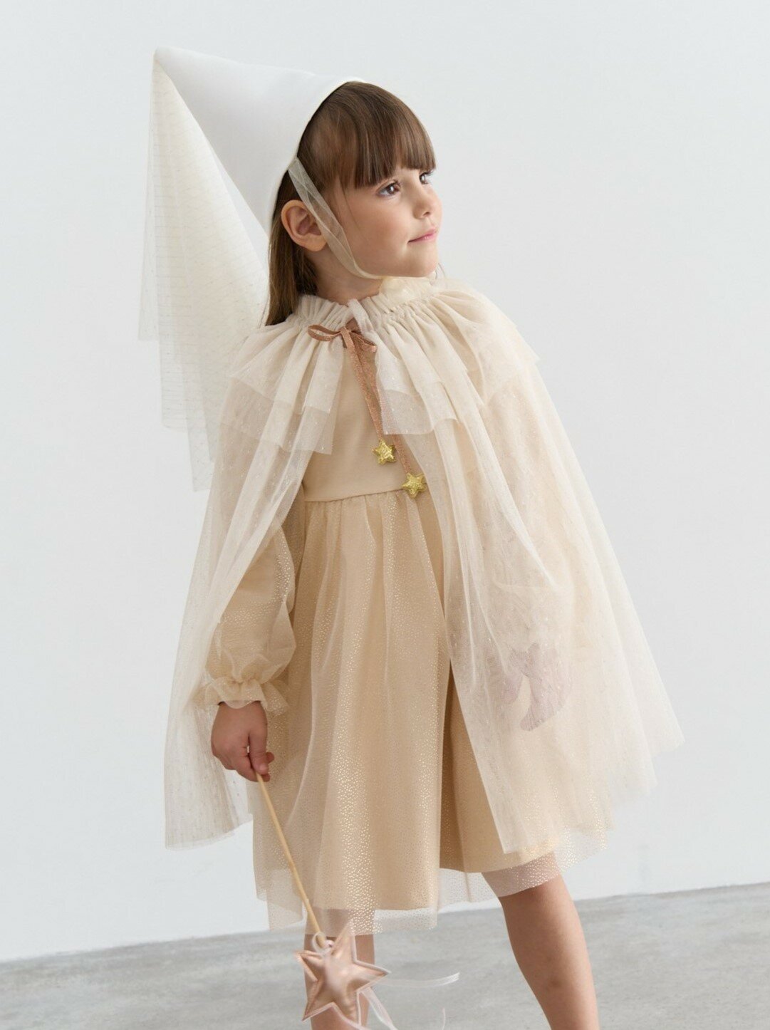 Накидка карнавальная BUNGLY для мальчика для девочки на утренник на праздник Новый год размер 110-134