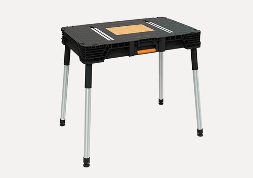 Изображение товара Верстак Keter Wood Plate Jobmade 17213476, складной, пластиковый, площадка для фрезерного станка