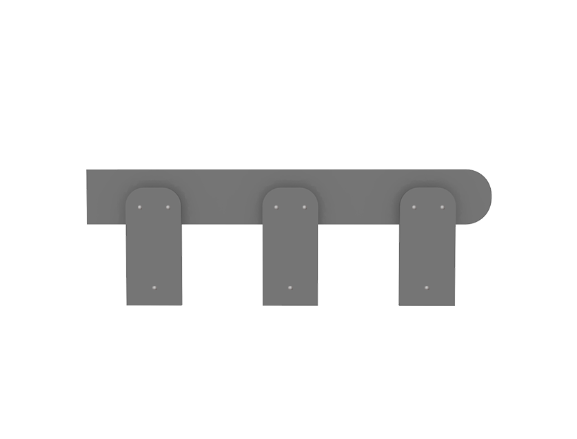 Бортик дополнительный Юниор Темно-серый