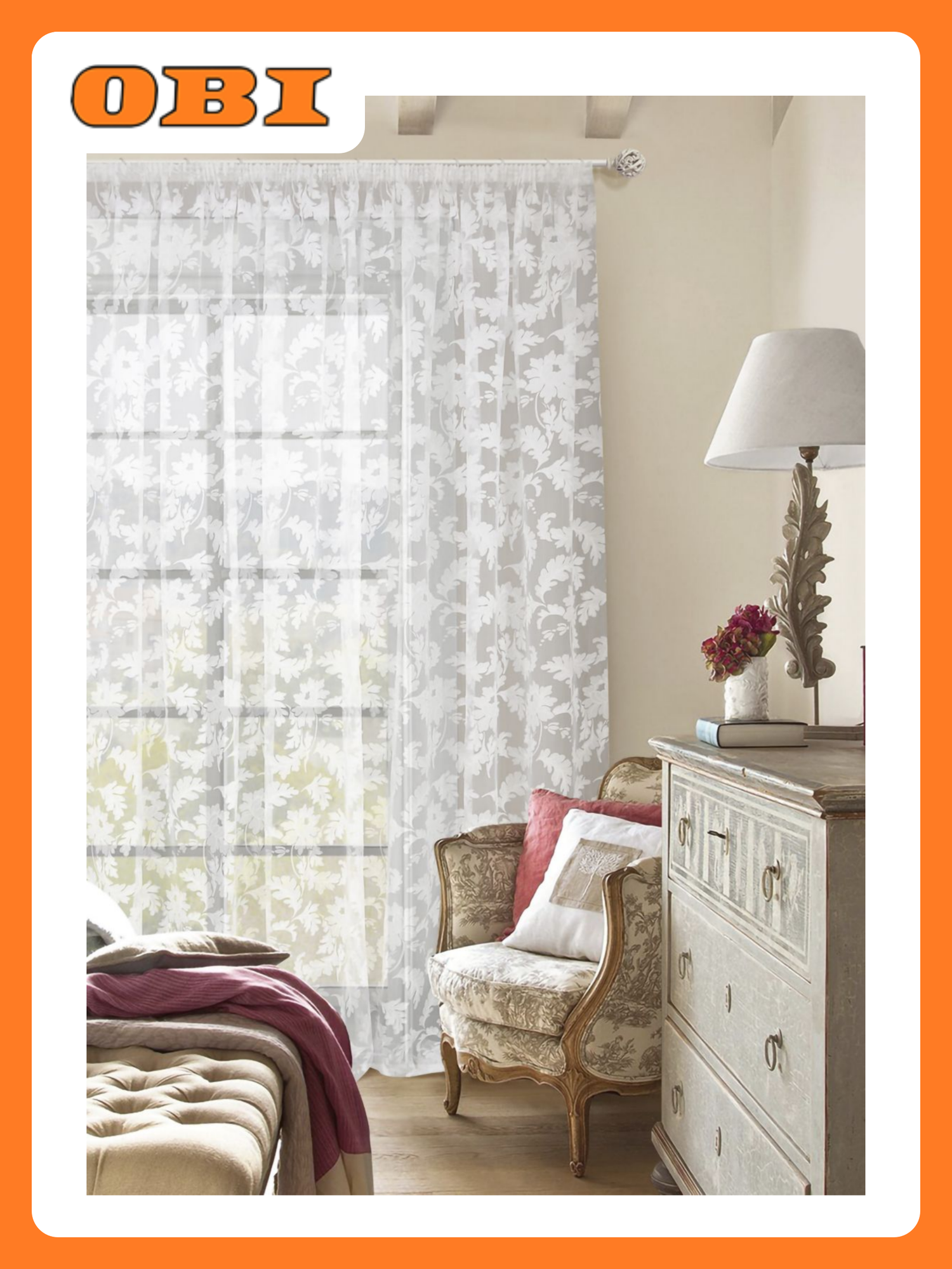 Штора на тесьме 