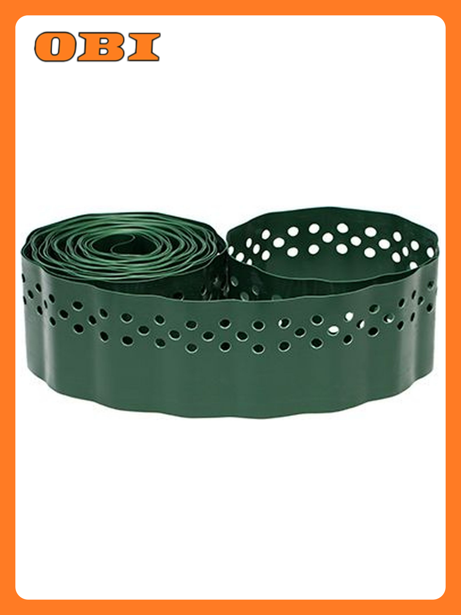 Лента бордюрная гофра хаки 10 см 9 м