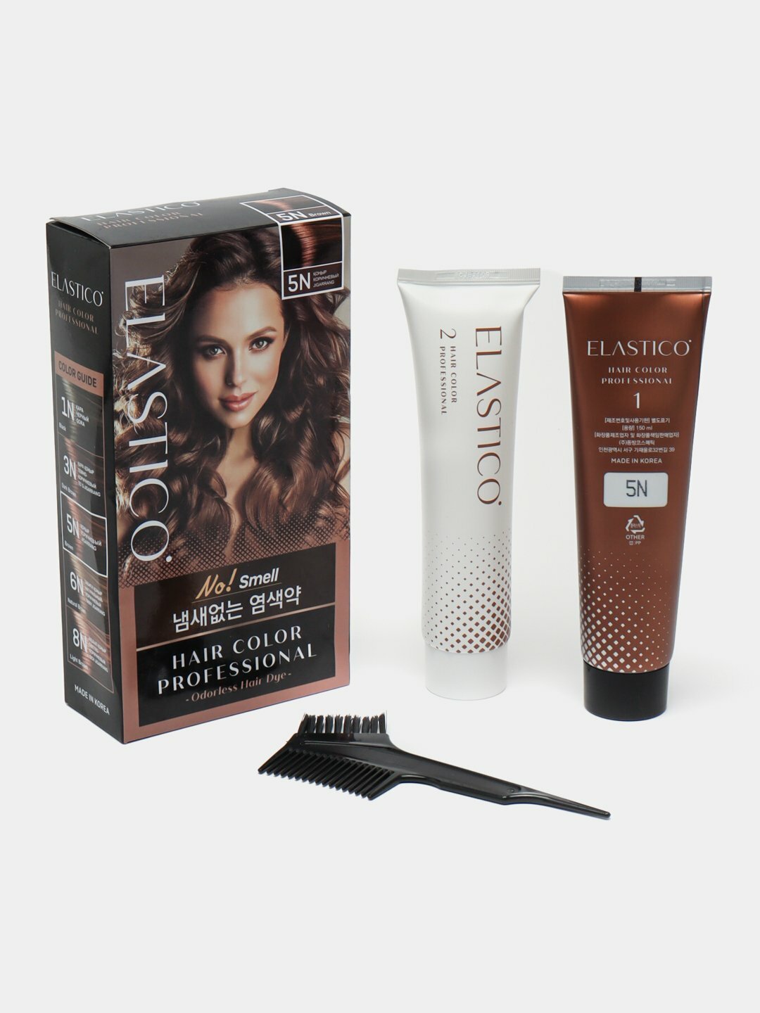 Крем-краска ELASTICO Hair Color PROFESSIONAL, без аммиака, для волос, 300мл, Корея