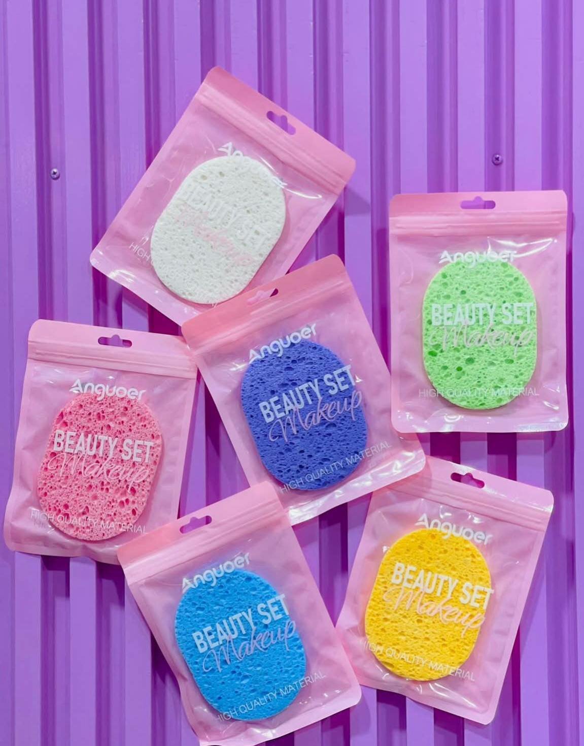 Сжимаемая губка для лица - для косметического очищения и СПА