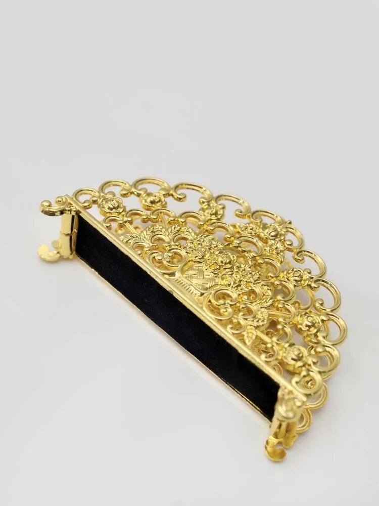 Салфетница золотая на стол (З-черный) — фото 1