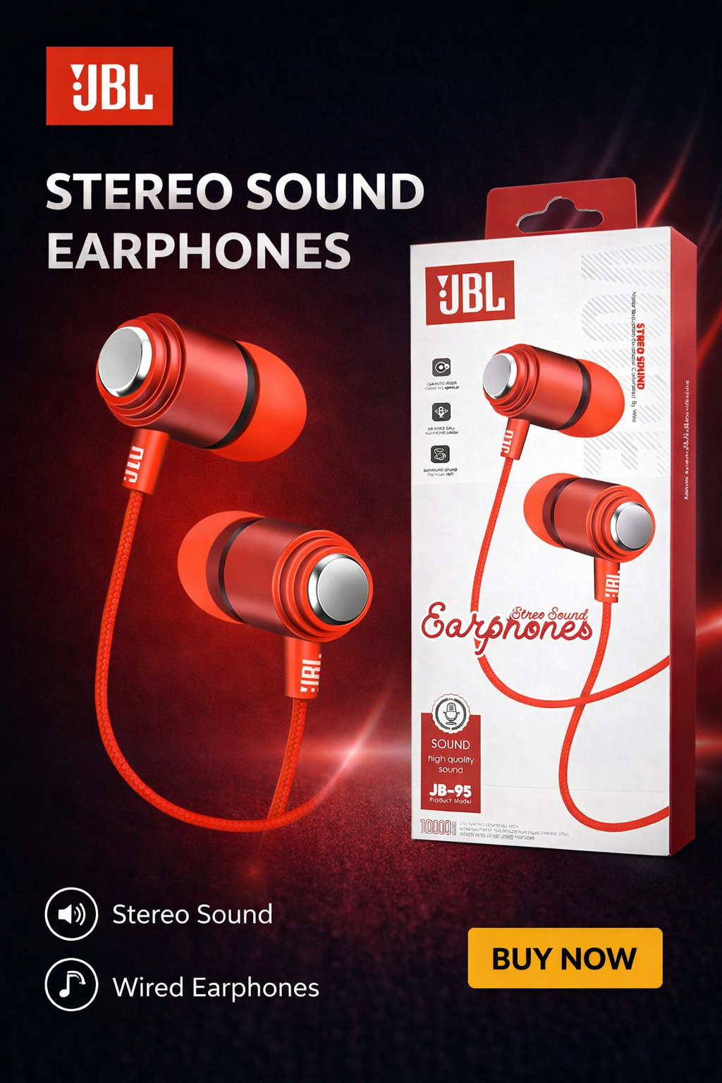 Игровые наушники JBL со стереозвуком — проводные наушники для ноутбуков и телефонов