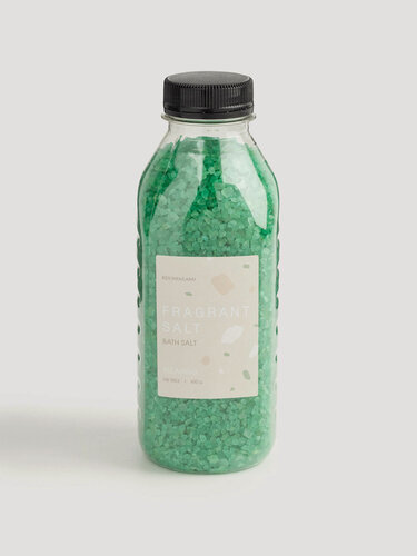 Изображение товара Соль для ванны, 600 гр, зеленая, Пихта, Fragrant salt, Kuchenland