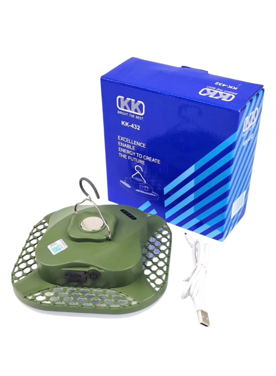 Фонарь светильник KK-432 , светодиодный, портативный, с USB-зарядкой, крючок для подвешивания