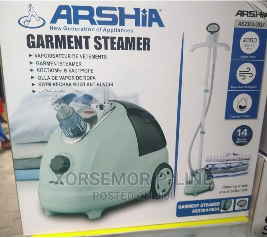 Профессиональный паровой утюг Arsha AS-9034 с высокой мощностью и эффективной паровой системой — фото 1