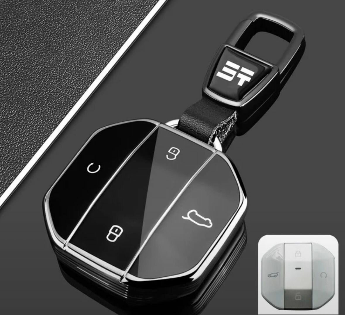 Чехол на ключ Jetour Traveller T1 TPU Black
