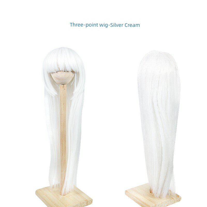 Йиншуан 3/4 кукла парик набор белый с челкой принцесс-каприз для 3/4 кукол