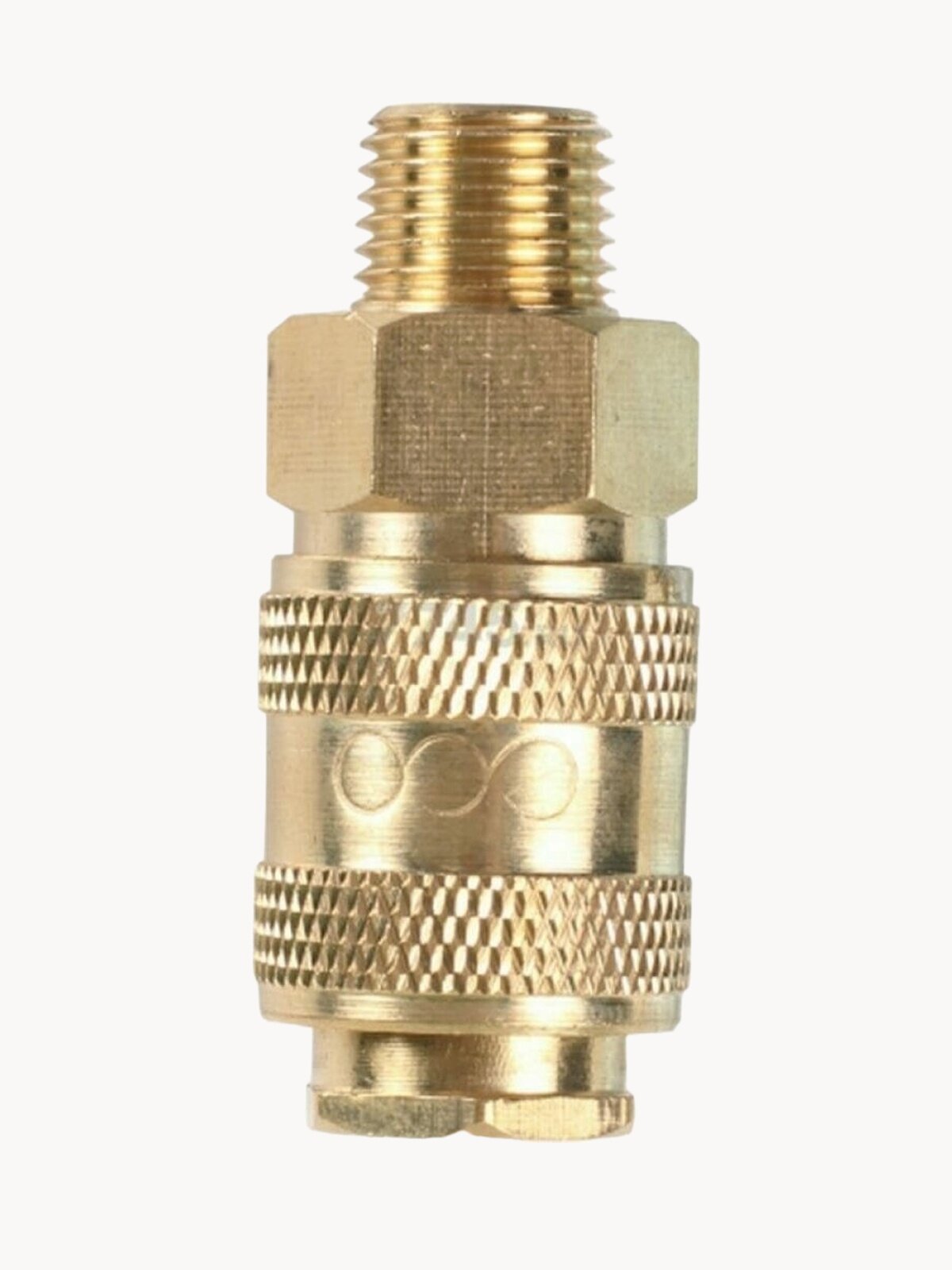 Разъемное соединение быстросъем мама ? наружная резьба G1/4 латунь ECO (AB-F/MT14)