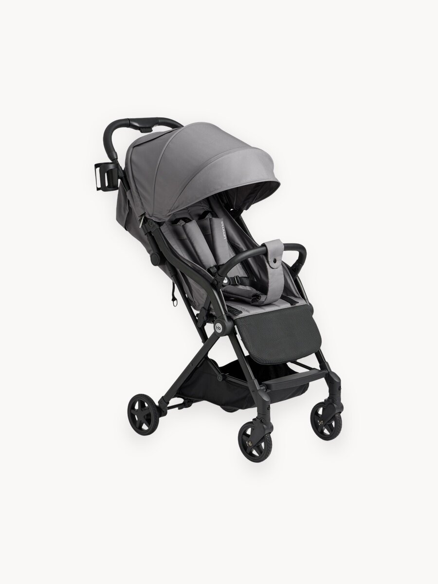 Коляска прогулочная детская Happy Baby Umma, коляска универсальная, дождевик, москитная сетка, подстаканник, серая